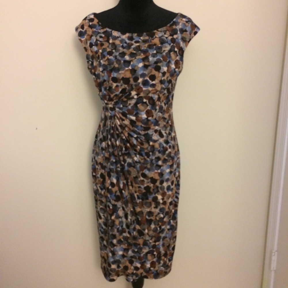 Connected Apparel Multi-Colored Dotted Dress - image 1